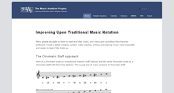 Desktop Screenshot of musicnotation.org
