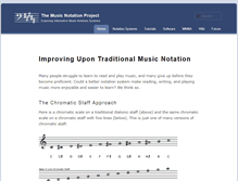 Tablet Screenshot of musicnotation.org